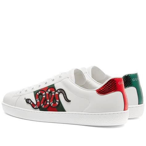 gucci ace sneaker white|gucci sneakers snake black.